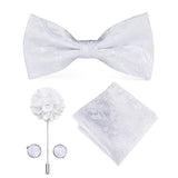 Cravate nœud papillon en soie pour mariage 4 Pcs – | lasanderss.store