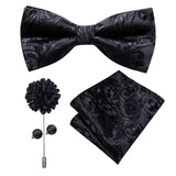 Cravate nœud papillon en soie pour mariage 4 Pcs – | lasanderss.store