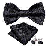 Cravate nœud papillon et pochette en soie pour hommes – | lasanderss.store