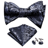 Cravate nœud papillon et pochette en soie pour hommes – | lasanderss.store
