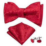 Cravate nœud papillon et pochette en soie pour hommes – | lasanderss.store