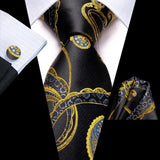 Cravate Noir en soie 3 pcs pour homme – | lasanderss.store