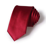 Cravate Rouge - bordeaux 6Cm pour hommes – | lasanderss.store