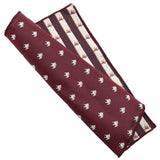 cravates bordeaux pochette pour hommes – | lasanderss.store