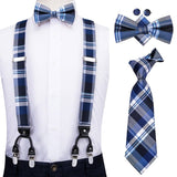 Ensemble cravate nœud papillon pochette et bretelle en soie – | lasanderss.store