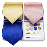 Ensemble Cravate Soie Boutons Manchette Pince - Accessoire Homme Élégant – | lasanderss.store