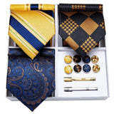 Ensemble Cravate Soie Boutons Manchette Pince - Accessoire Homme Élégant – | lasanderss.store