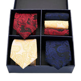 Ensemble cravates poches carrées pour hommes – | lasanderss.store