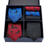 Ensemble cravates poches carrées pour hommes – | lasanderss.store