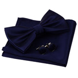 Ensemble de nœuds papillon Double pli, boutons de manchette et pochette – | lasanderss.store