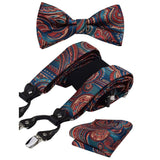 Ensemble nœud papillon bretelle et pochette Vintage pour homme – | lasanderss.store