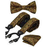 Ensemble nœud papillon bretelle et pochette Vintage pour homme – | lasanderss.store