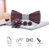 Ensemble Nœud Papillon en Bois Complet - Coffret Élégant Homme – | lasanderss.store