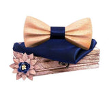 Ensemble Nœud papillon en bois et mouchoir de poche – | lasanderss.store