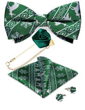 Ensemble Nœud Papillon Pré - Noué Broche Pochette Boutons - 4 Pièces Soie – Nœuds Papillon | lasanderss.store