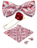 Ensemble Nœud Papillon Pré - Noué Broche Pochette Boutons - 4 Pièces Soie – Nœuds Papillon | lasanderss.store