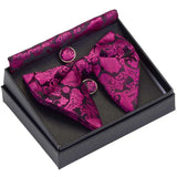Grand nœud papillon boutons de manchette avec poche carrés – | lasanderss.store