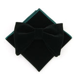 Grand nœud papillon et pochette en velours pour hommes – | lasanderss.store