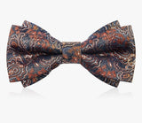 lasanderss Boutique Marron Nœud papillon bon chic double couche pour homme