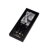 Set bretelles Hommes , bretelles floral  en cuir 6 Clip fashion