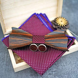 lasanderss Noeud papillon Noeud papillon mouchoir boutons de manchette