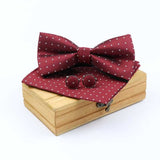 lasanderss.store 23 Nœud Papillon pochette et Bouton de Manchette