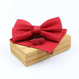 lasanderss.store 27 Nœud Papillon pochette et Bouton de Manchette