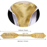 lasanderss.store Ascot cravate en soie pour homme