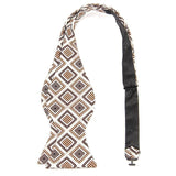 lasanderss.store Beige Cravate Nœud papillon ajustable pour hommes