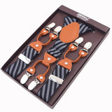 lasanderss.store Bleu-A Bretelles en cuir pour hommes