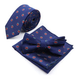 lasanderss.store Bleu-A Ensemble de cravate et pochette