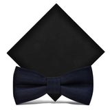 lasanderss.store Bleu-B Nœud Papillon Et Pochette En Laine Pour Homme