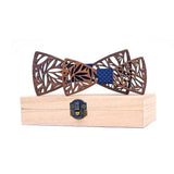 lasanderss.store Bleu/Bleu nœuds papillon en bois Papa et enfant
