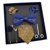 lasanderss.store Bleu Coffret cravate de grande occasion pour homme