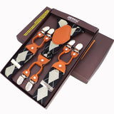 lasanderss.store Bleu-D Bretelles en cuir pour hommes