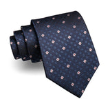 lasanderss.store Bleu-E Cravate Classique Pour Hommes