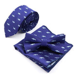 lasanderss.store Bleu-E Ensemble de cravate et pochette