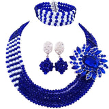 lasanderss.store Bleu Ensembles de bijoux perles