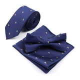 lasanderss.store Bleu-F Ensemble de cravate et pochette