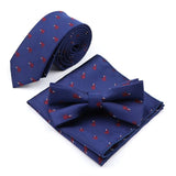 lasanderss.store Bleu-G Ensemble de cravate et pochette