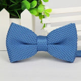 lasanderss.store Bleu Nœud papillon tricoté