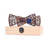 lasanderss.store Bleu nœuds papillon en bois Papa et enfant