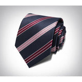 lasanderss.store Bleu/Rouge Cravate homme 8CM