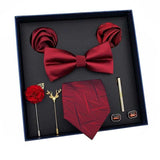 lasanderss.store Bordeau Coffret cravate de mariage