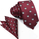 lasanderss.store Bordeaux-A cravates bordeaux pochette pour hommes