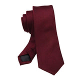 lasanderss.store Bordeaux-B cravate en laine 6cm pour hommes