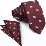 lasanderss.store Bordeaux-B cravates bordeaux pochette pour hommes