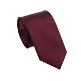 lasanderss.store Bordeaux -C Cravate Rouge-bordeaux  6Cm pour hommes