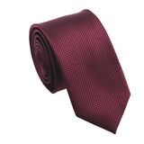 lasanderss.store Bordeaux -D Cravate Rouge-bordeaux  6Cm pour hommes