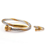 lasanderss.store Bracelet en acier Bracelet bague style tendance